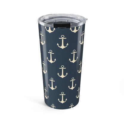 Anchors Aweigh Insulated Tumbler - 20 oz. Stainless Steel, Glossy Finish