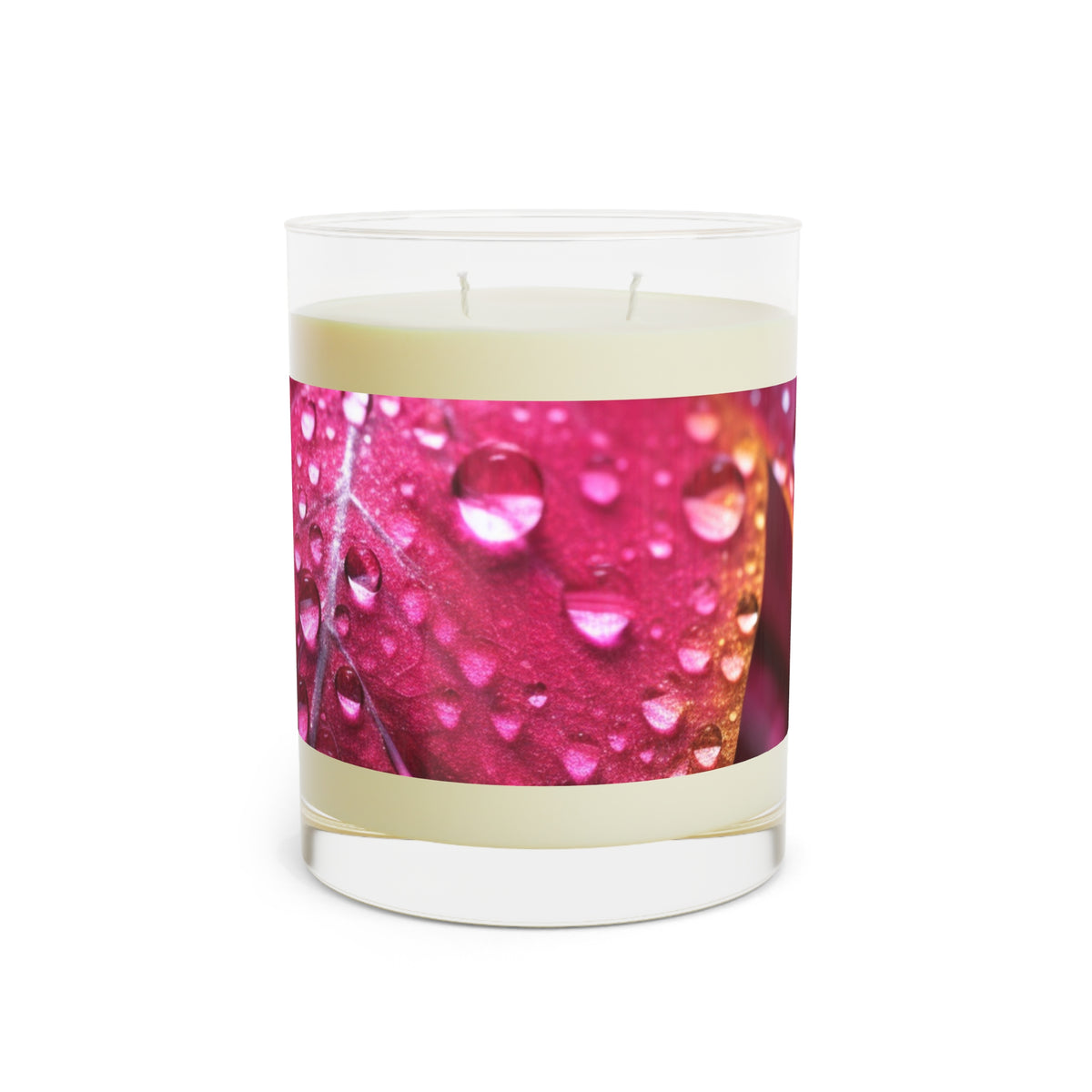 Tropical Dew Leaf 100% Soy Wax Scented Candle - 11 oz. Full-Glass, Phthalate-Free & Lead-Free - Three Fragrance Options