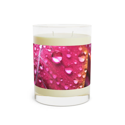 Tropical Dew Leaf 100% Soy Wax Scented Candle - 11 oz. Full-Glass, Phthalate-Free & Lead-Free - Three Fragrance Options