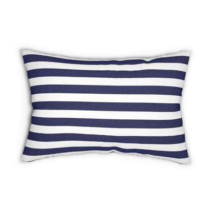Classic Stripes Celebration Lumbar Pillow - Spun Polyester - Double-Sided Print - Concealed Zipper - 20" x 14"