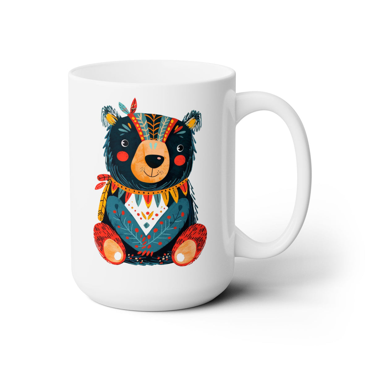 Baby Bear Ceramic Mug - 15 oz. - Little Sips, Big Smiles with Baby Bear! From our Bear Family Collection.