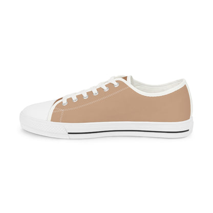 Sand Men's Two -Tone Low Top Sneakers - Elevate Your Step – Step Into Effortless Style – Where Neutral Tones Meet Modern Refinement!
