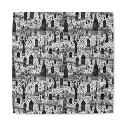 Spooky Gothic Cemetery Chic Halloween cotton twill napkin