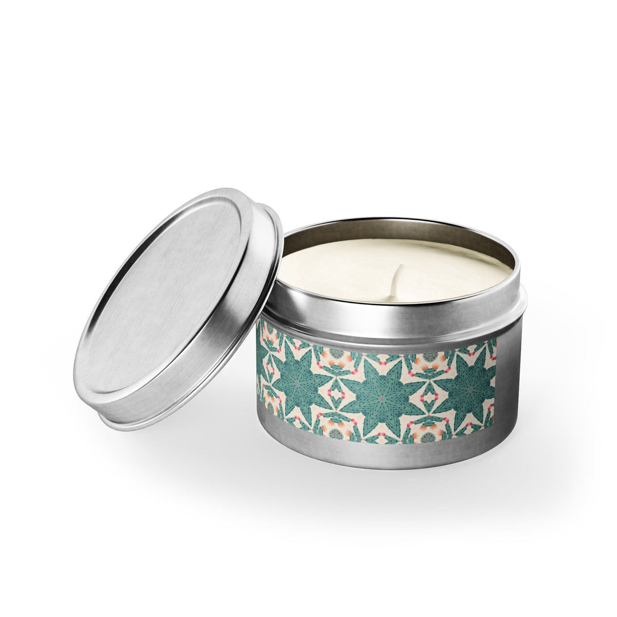Desert Cactus Star Tin Candle. Southwest Starlight in a Tin. Available in 2 sizes, 3 finishes, and 5 scents.