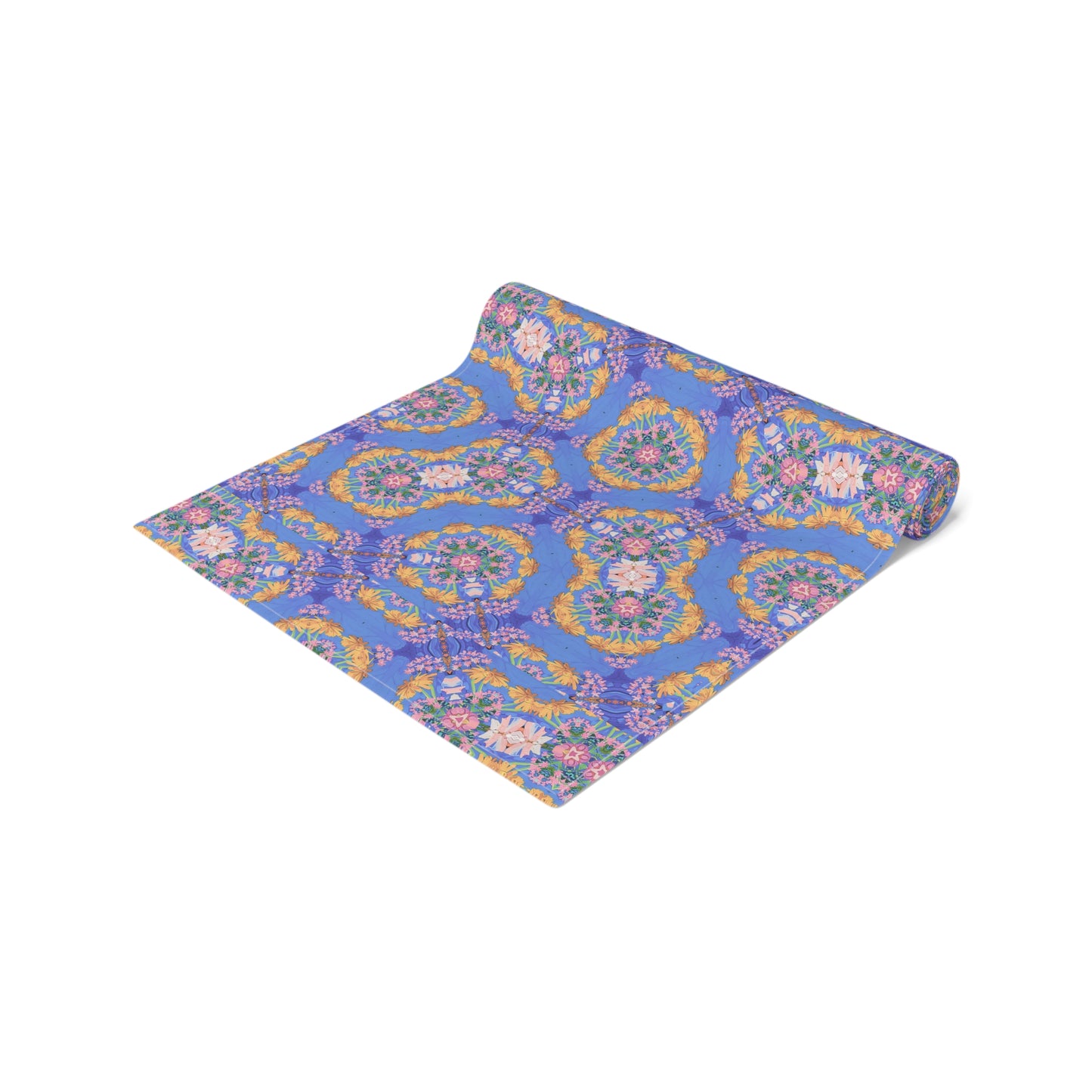GeoPetals Table Runner - Cotton Twill - Available in 2 sizes: 16" x 72" and 16" x 90".