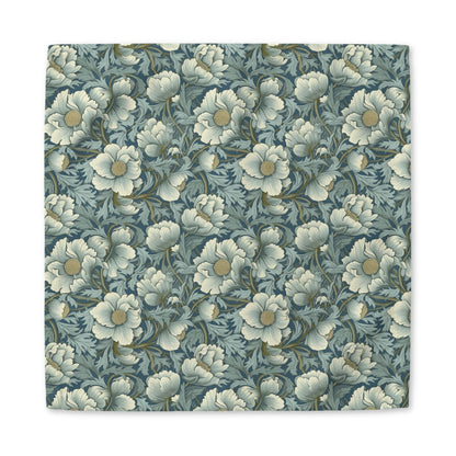 Timeless Teal English Garden cotton twill napkin