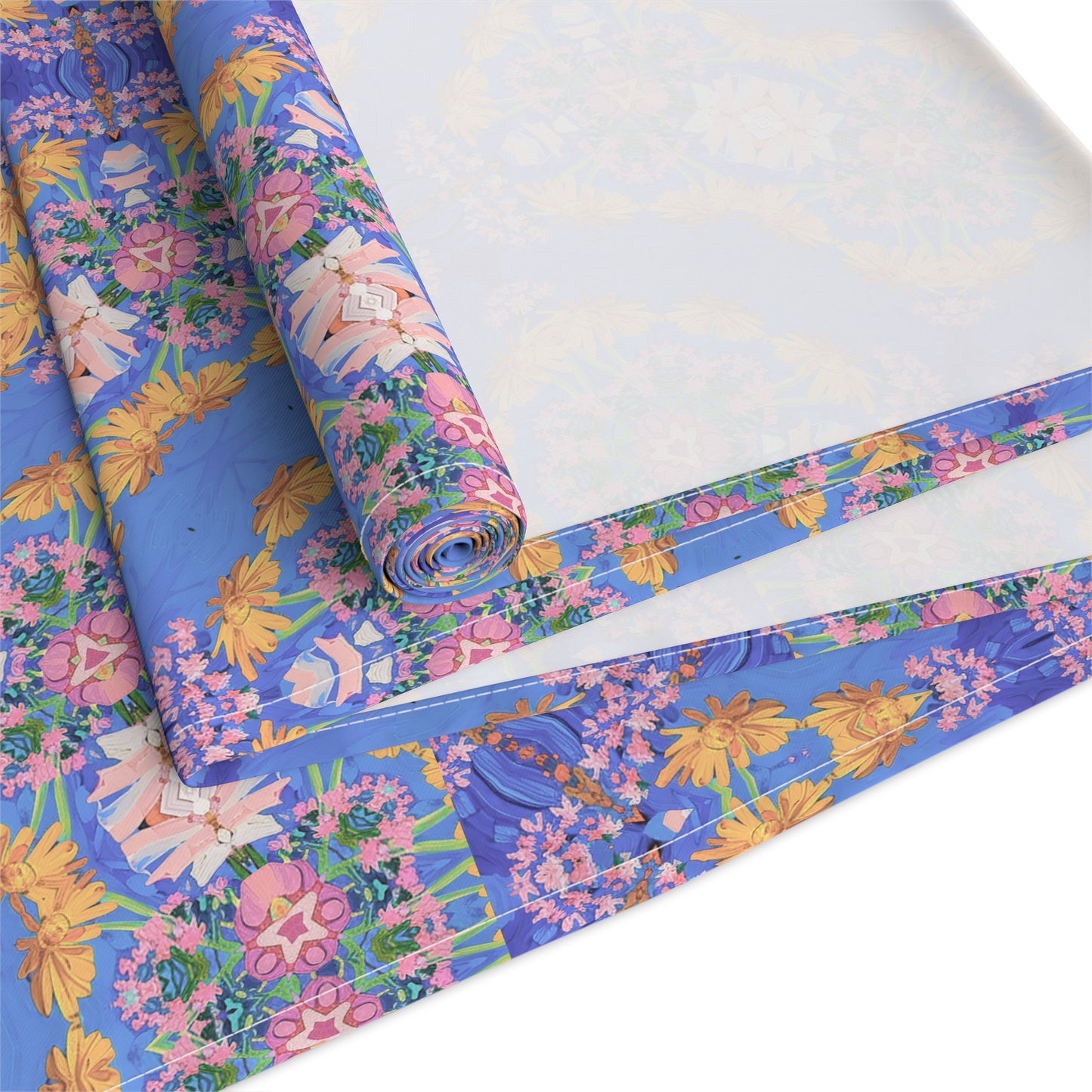 GeoPetals Table Runner - Cotton Twill - Available in 2 sizes: 16" x 72" and 16" x 90".