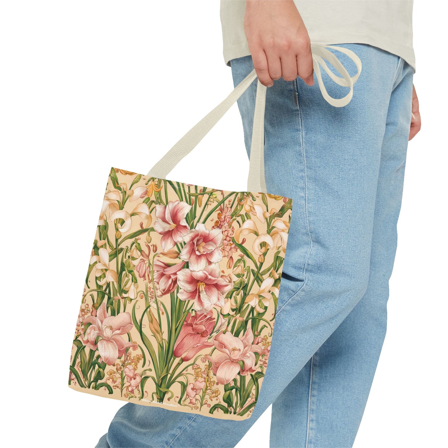 Star Lilies Enchantment Tote Bag - Carry Elegance and Charm Wherever You Go! Available in 3 sizes.