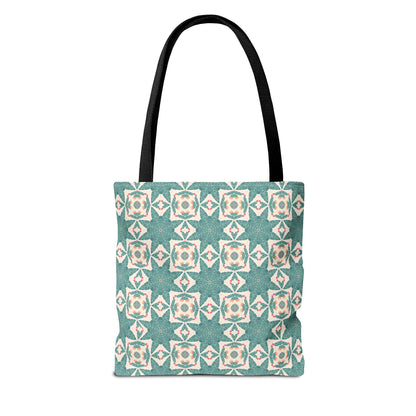 Desert Cactus Star Tile Tote Bag - Carry Southwest Charm Wherever You Go! Available in 3 sizes.