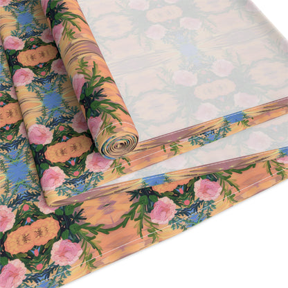 Floral Fiesta Table Runner - Cotton Twill - Available in 2 sizes: 16" x 72" and 16" x 90".