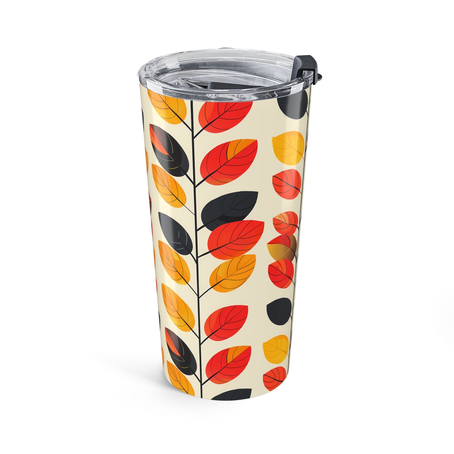 Retro Vines Insulated Tumbler - 20 oz. Stainless Steel, Glossy Finish