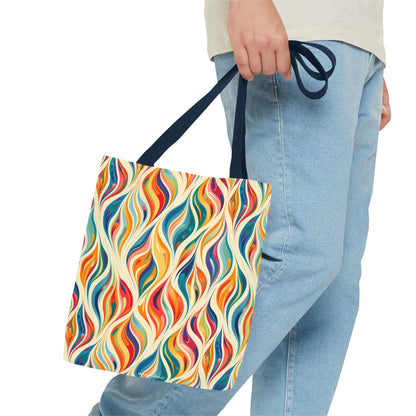 Modern Art Flames Tote Bag - Carry Our Modern Art Tote to Set Your Style Ablaze! Available in 3 sizes.