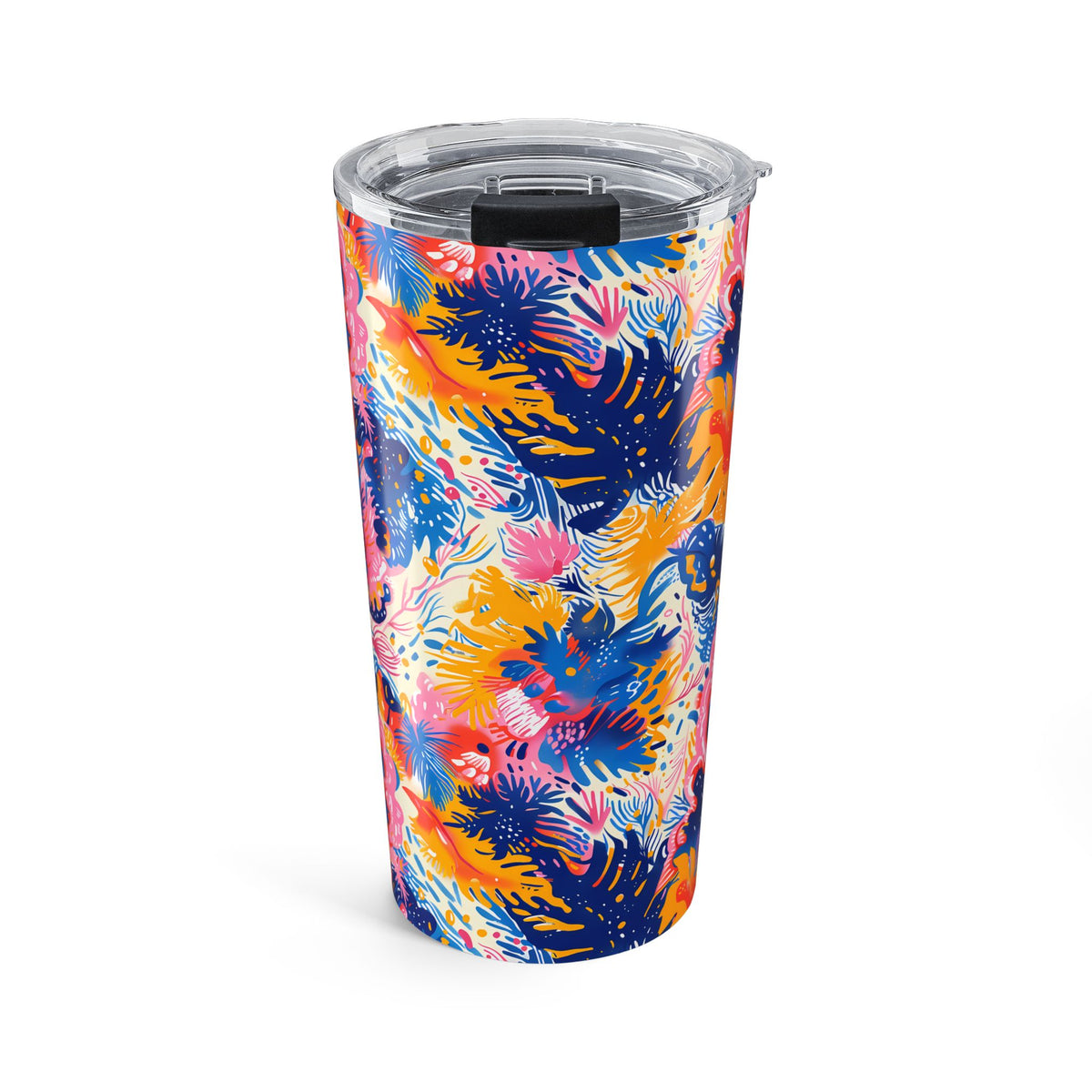 Splatter Blossom Insulated Tumbler - 20 oz. Stainless Steel, Glossy Finish