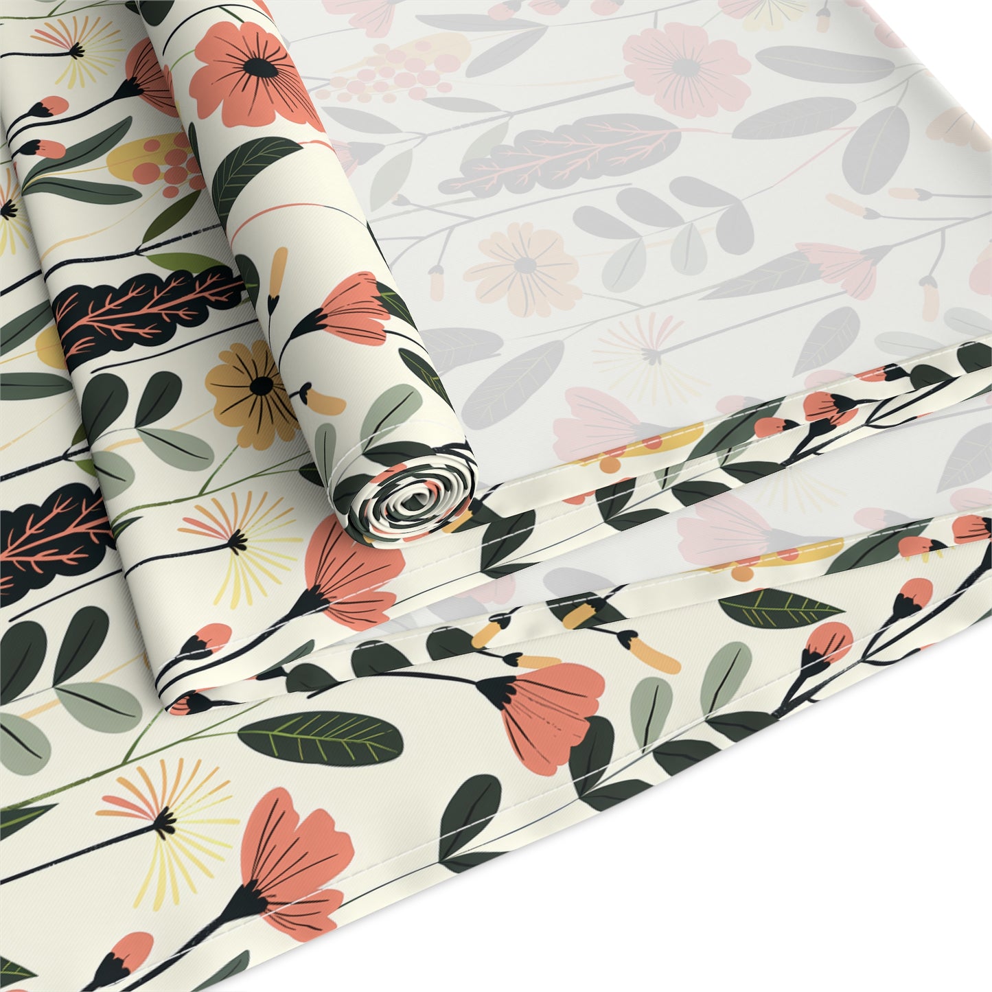 Autumn Bloom Delight Table Runner - Cotton Twill - Available in 2 sizes: 16" x 72" and 16" x 90".