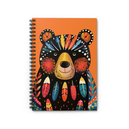 Papa Bear Chic Spiral Notebook - Ruled Line - Jot Your Big Plans with Papa Bear! From our Bear Family Collection.