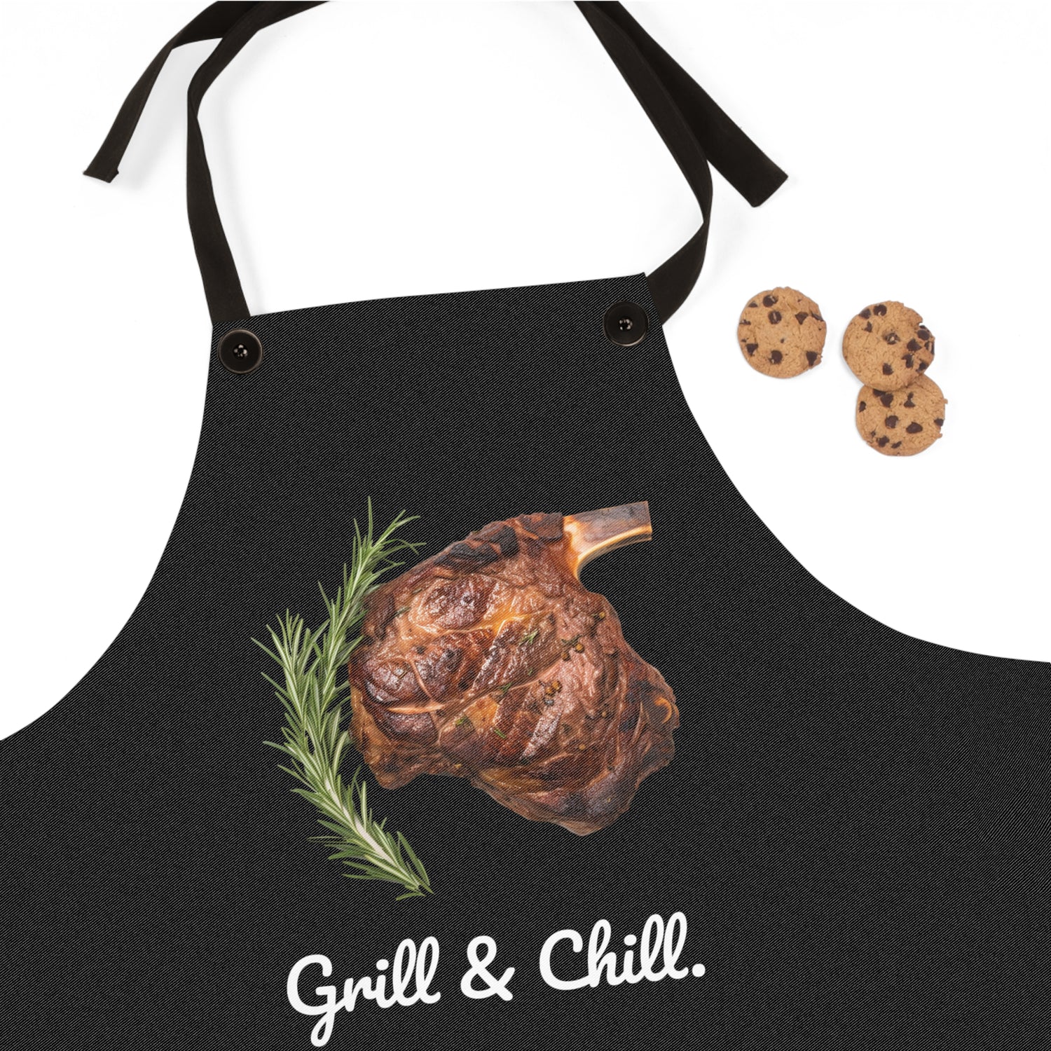 Grill & Chill Adult Apron - Just Looking at This Apron Makes Your Mouth Water for a Steak!