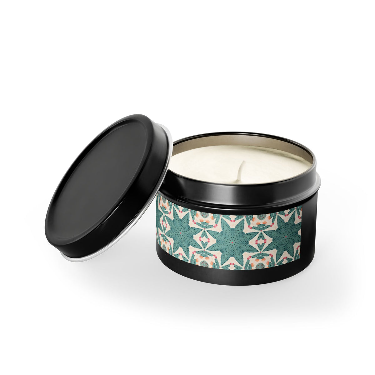 Desert Cactus Star Tin Candle. Southwest Starlight in a Tin. Available in 2 sizes, 3 finishes, and 5 scents.