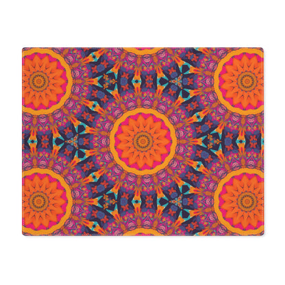 Fiery Mosaic Magic Placemat - 18" x 14".