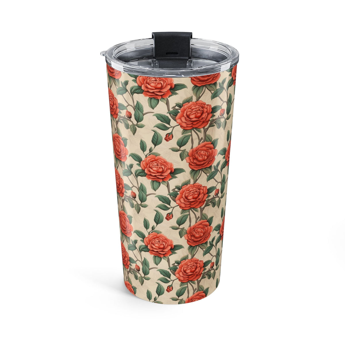 Romantic Rose insulated tumbler back view