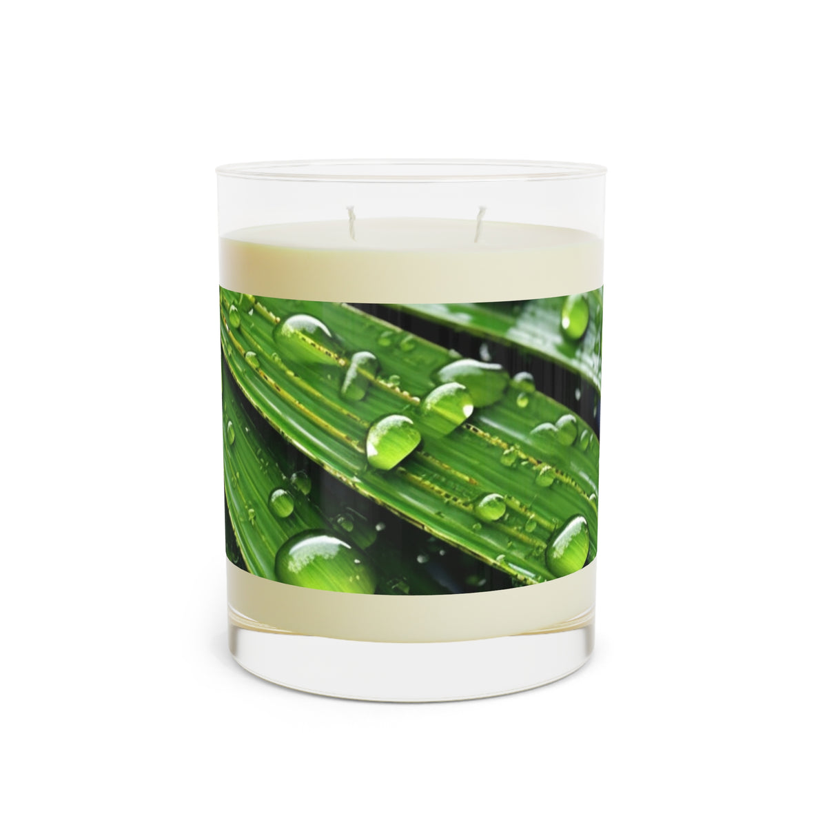 Tranquility Palm 100% Soy Wax Scented Candle - 11 oz. Full-Glass, Phthalate-Free & Lead-Free - Three Fragrance Options