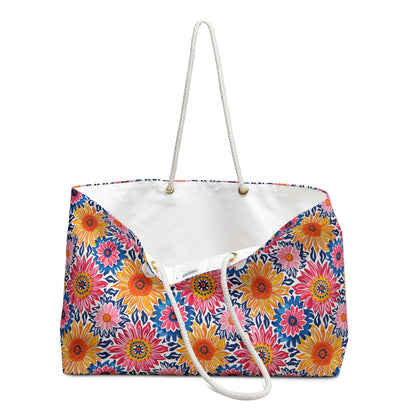 Sunsplash Petals Weekender Bag - Bloom in Color - Where Every Journey is a Burst of Sunshine!