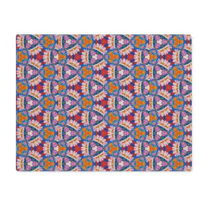 Prismatic Petal Paradise Placemat - 18" x 14".