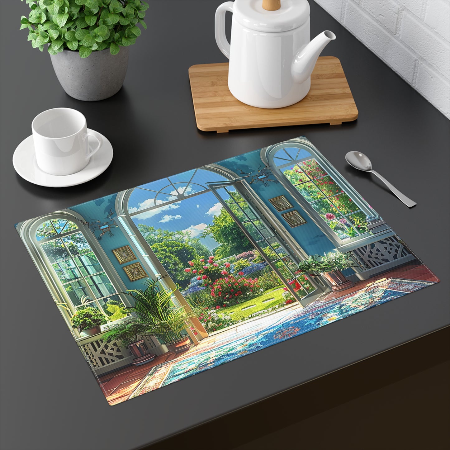 English Garden Room Elegance Placemat - 18" x 14".