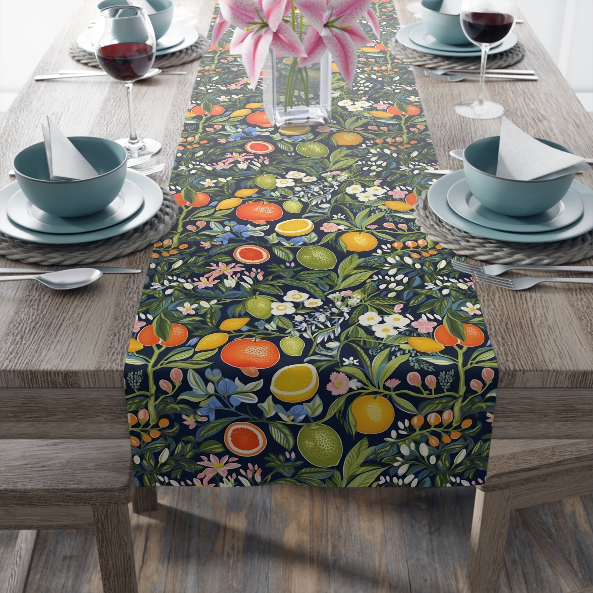 Magical Fruitiness Table Runner - Sprinkle Some Magic on Your Table! Available in 2 sizes.