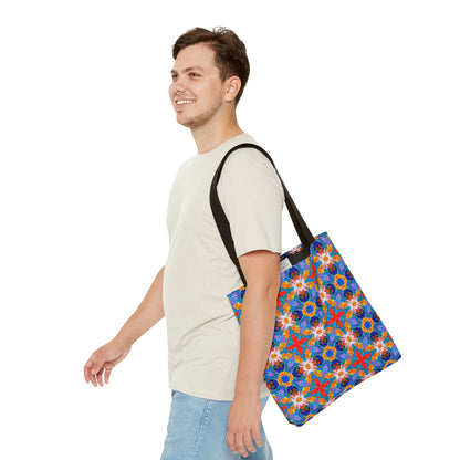 Floral Tapestry Wanderlust Tote Bag - Wander in Style with a Tapestry of Color! Available in 3 sizes.