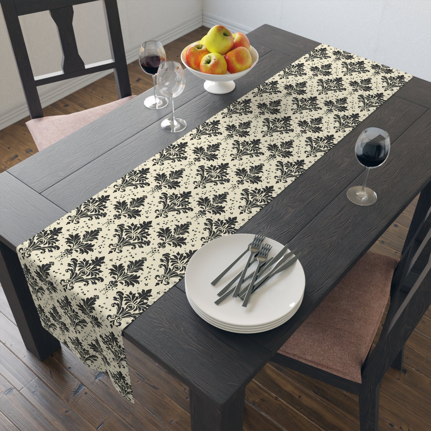 Classic Regency Table Runner - Cotton Twill - Available in 2 sizes: 16" x 72" and 16" x 90".