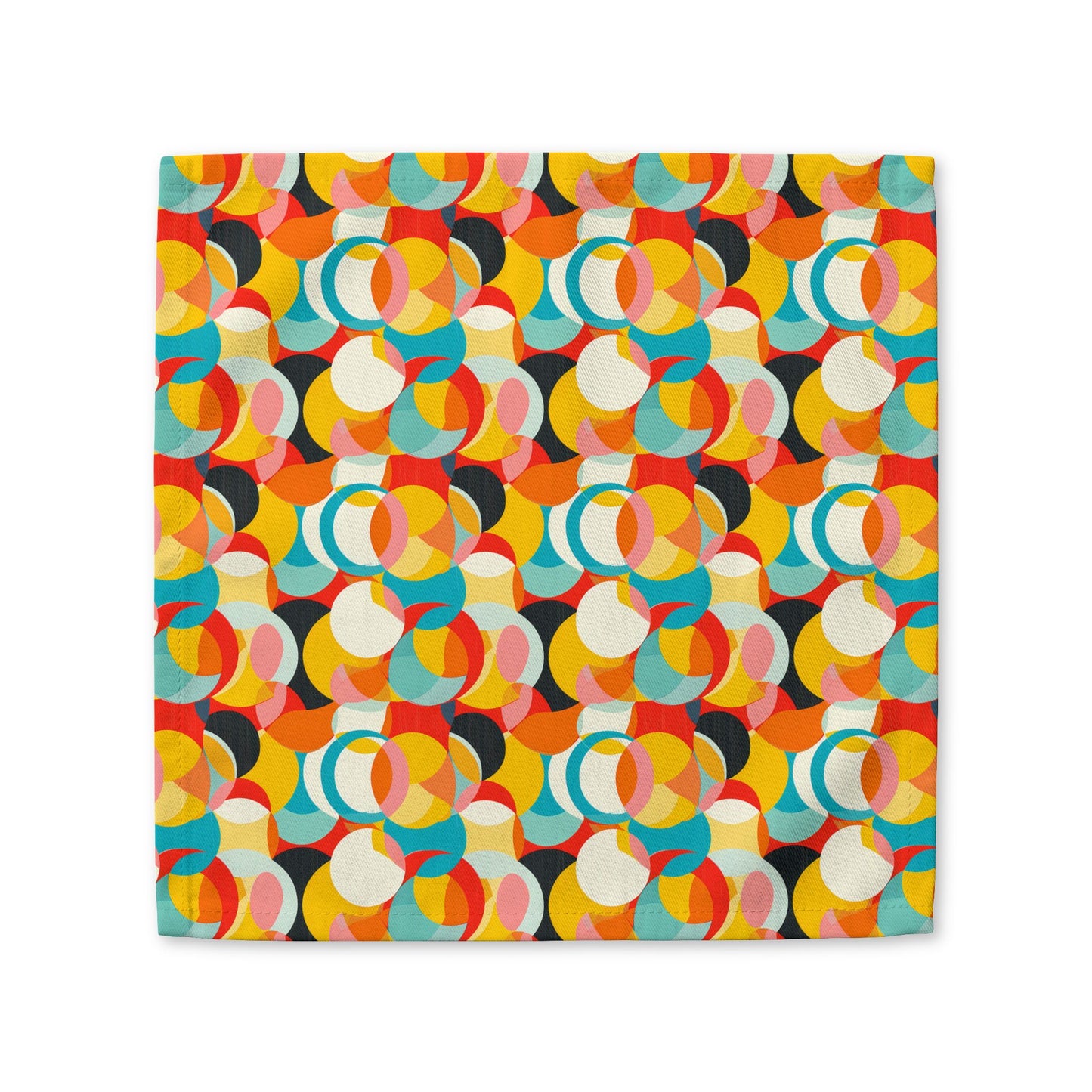 Mod Circle Medley cotton twill napkin