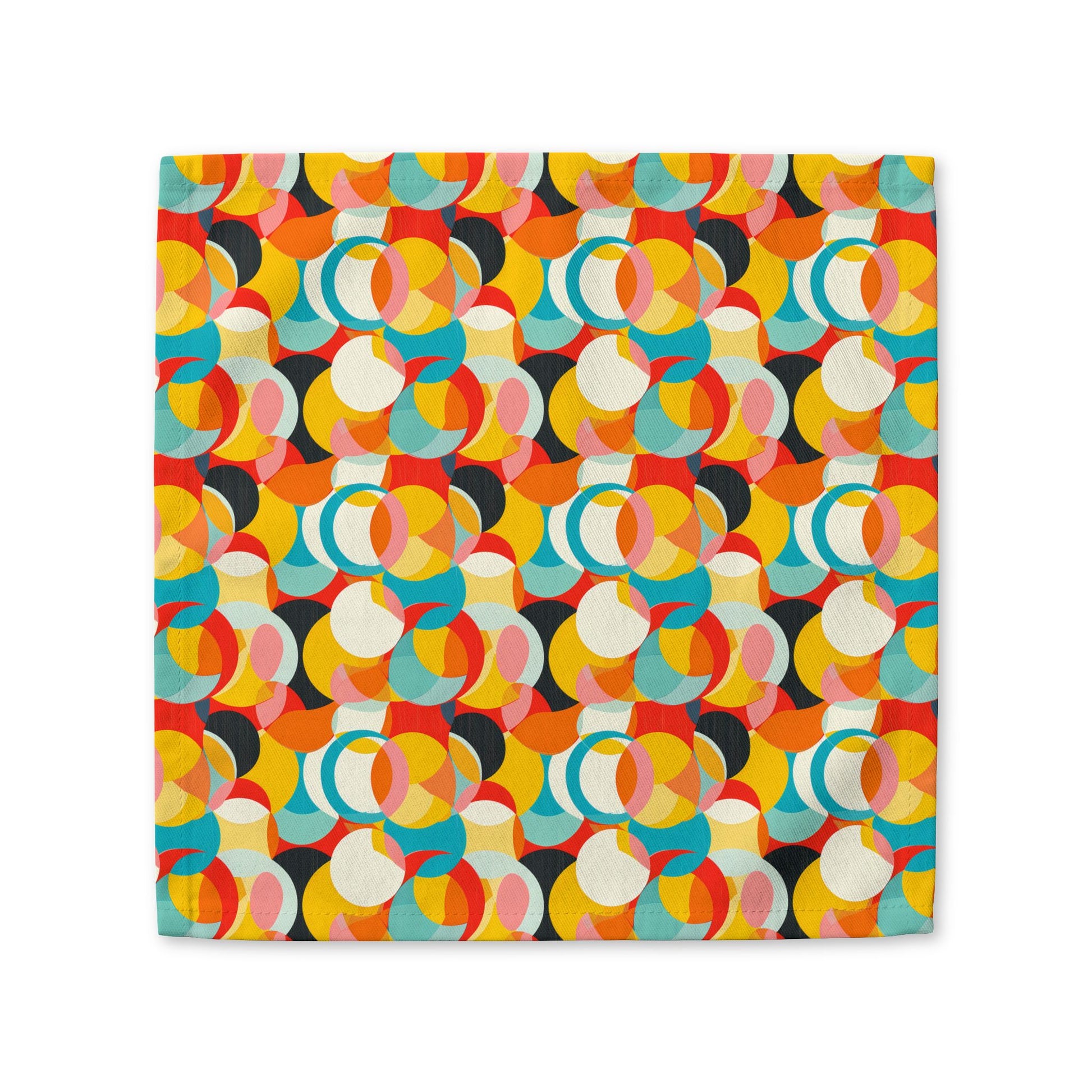 Mod Circle Medley cotton twill napkin