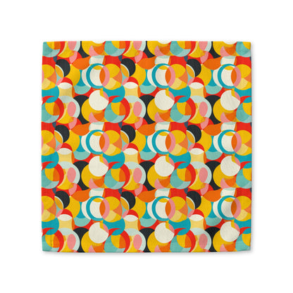 Mod Circle Medley cotton twill napkin