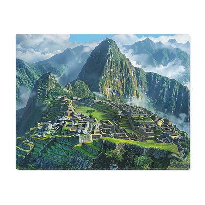 Machu Picchu Misty Peaks Placemat - 18" x 14".