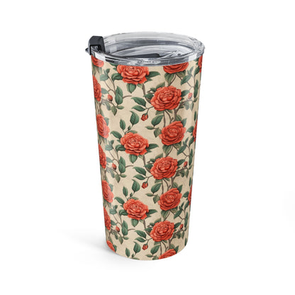 Romantic Rose insulated tumbler right view