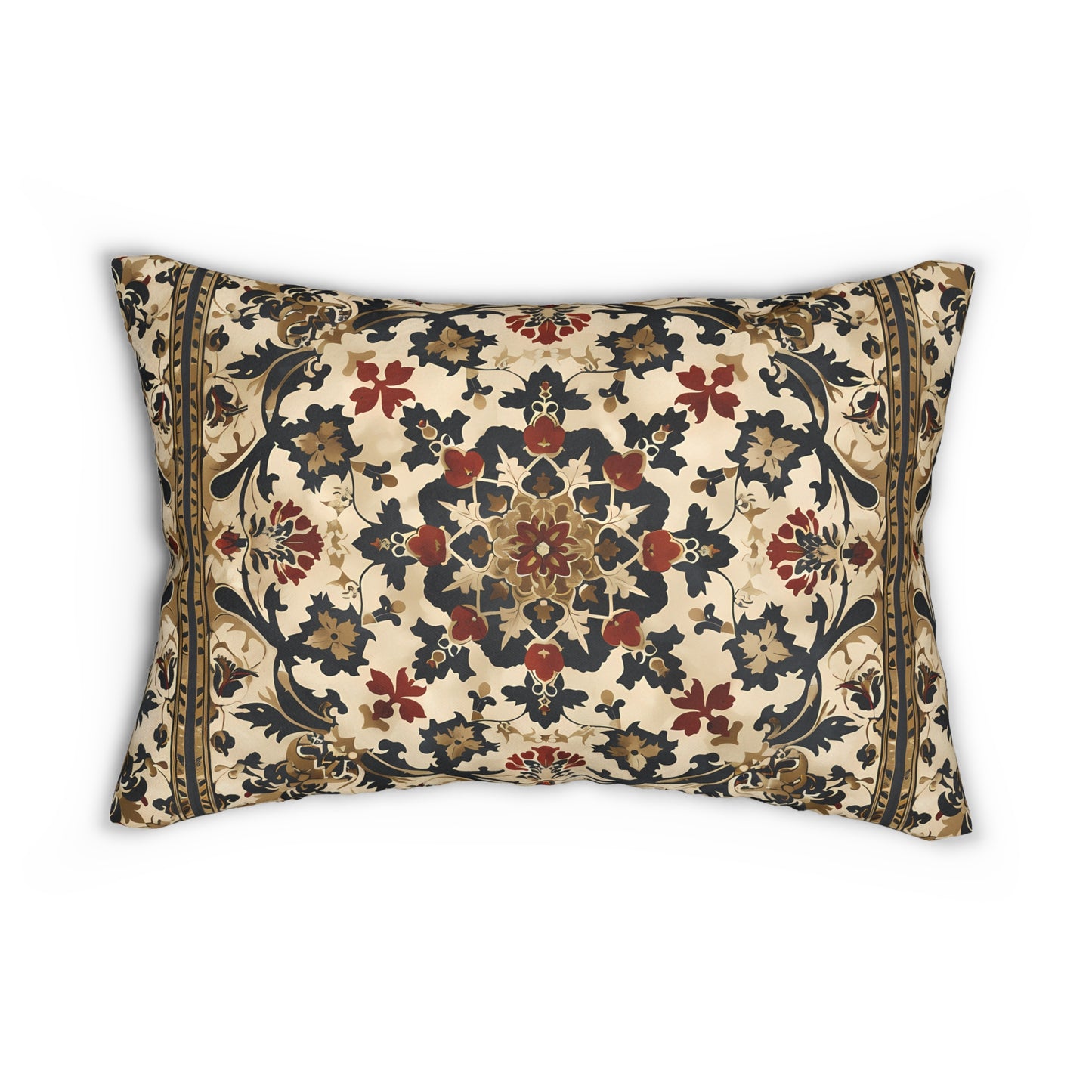 Moroccan Charm Lumbar Pillow - Spun Polyester - Double-Sided Print - Concealed Zipper - 20" x 14"