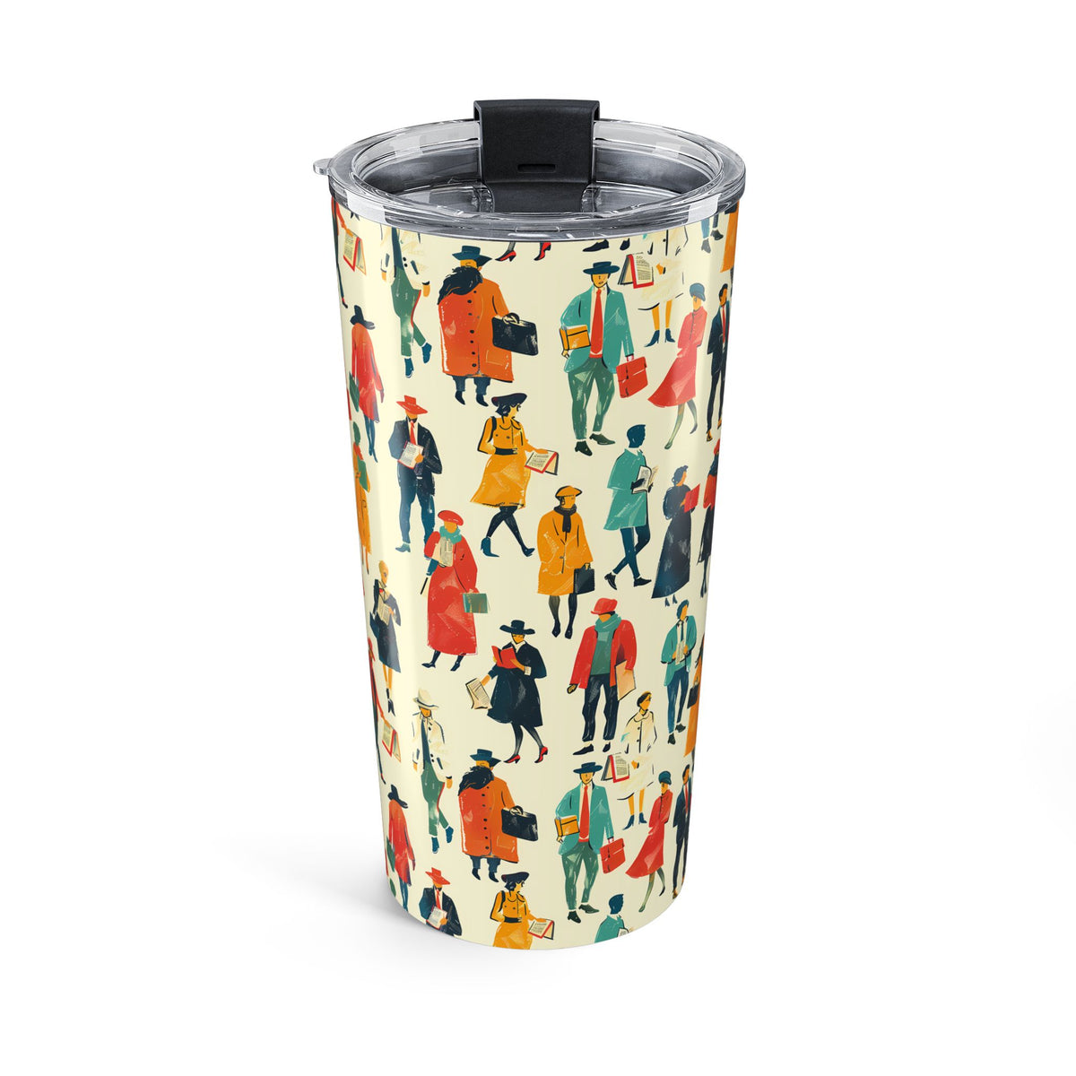 Literary People Insulated Tumbler - 20 oz. Stainless Steel, Glossy Finish
