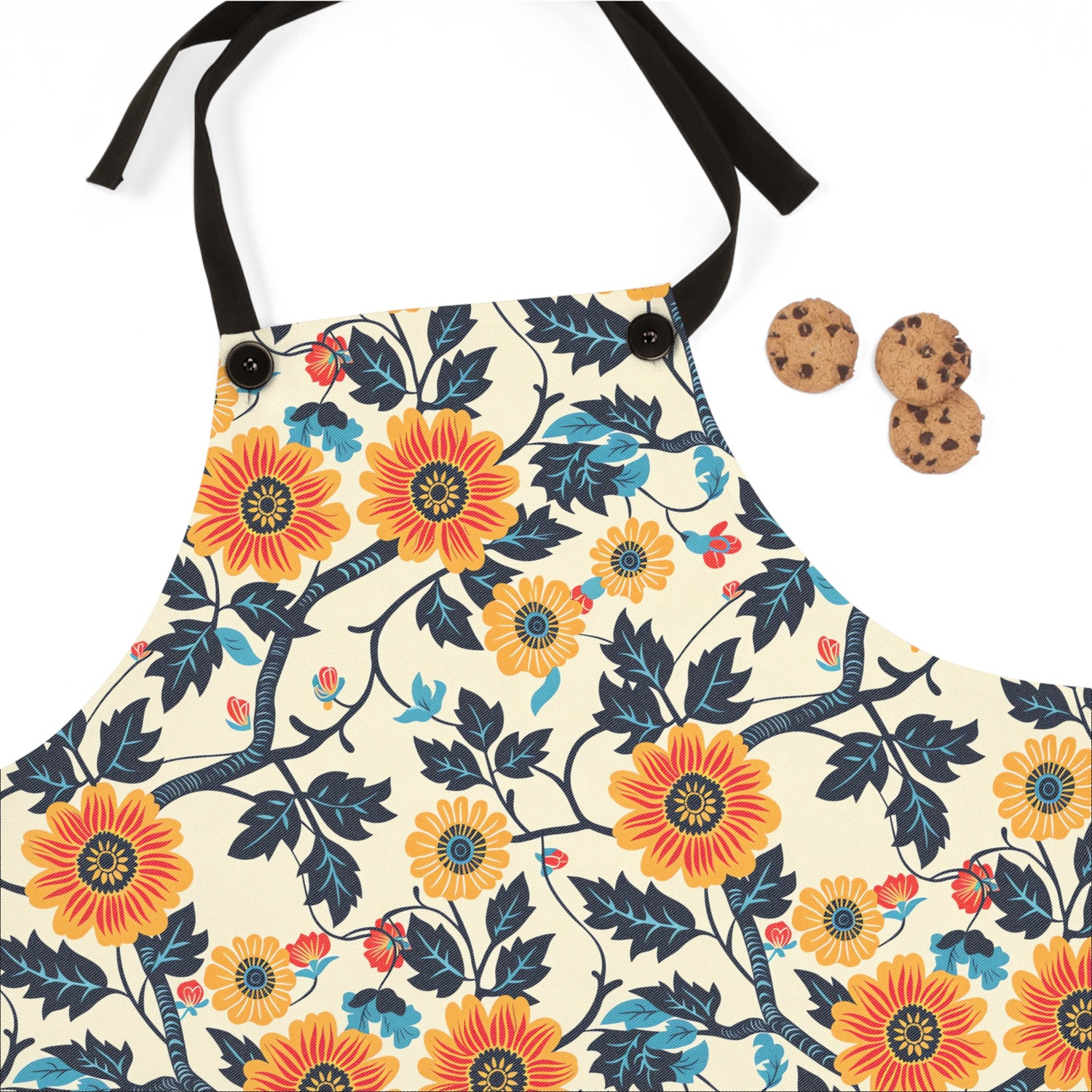 Golden Vine Tapestry Adult Apron - Embrace Timeless Elegance with Golden Vine Tapestry!