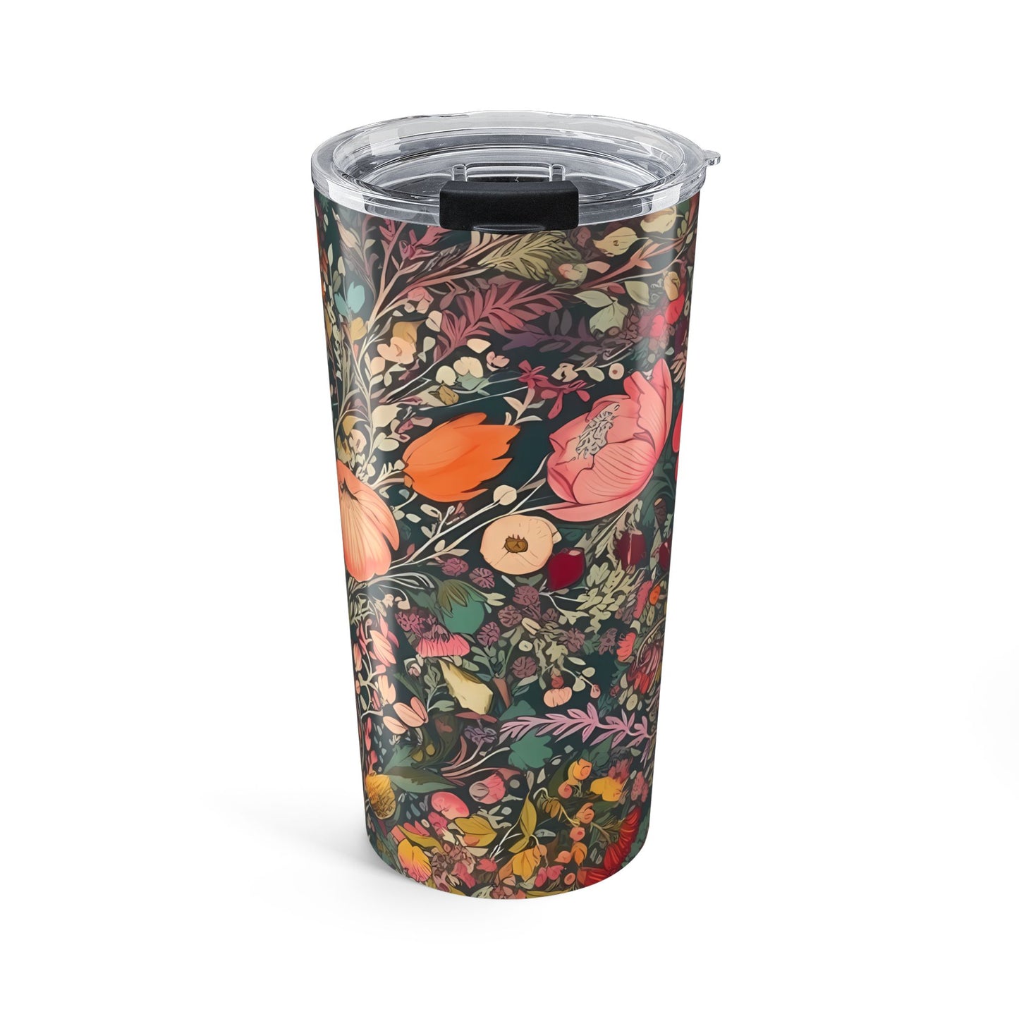 Renaissance Fall Floral Insulated Tumbler - 20 oz. Stainless Steel, Glossy Finish