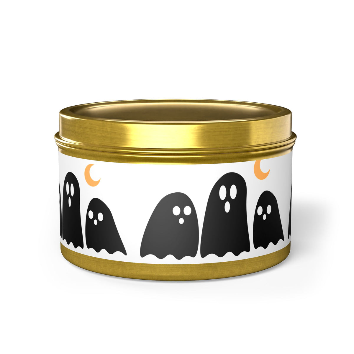 Spooky Specter Glow Tin Candle. Ghostly Glow To Go. Available in 2 sizes, 3 finishes, and 5 scents.