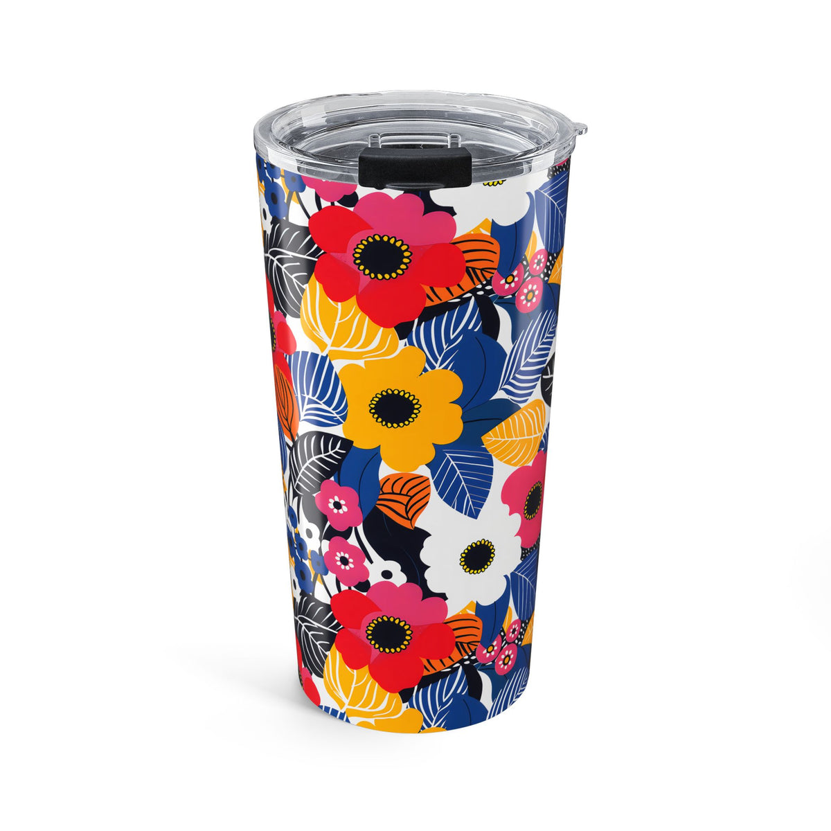 Blossom Burst Insulated Tumbler - 20 oz. Stainless Steel, Glossy Finish