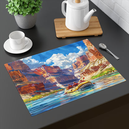 Colorado River Rafting Placemat - 18" x 14".