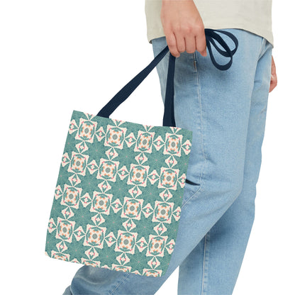 Desert Cactus Star Tile Tote Bag - Carry Southwest Charm Wherever You Go! Available in 3 sizes.