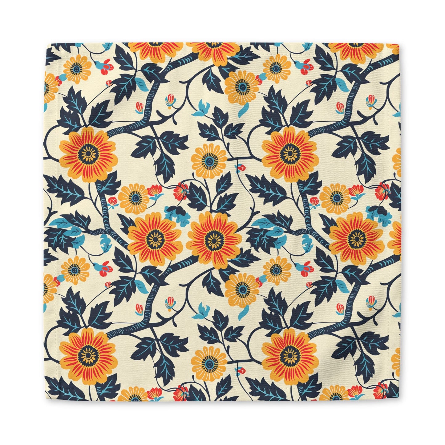 Golden Vine Tapestry cotton twill napkin alternate Printify mockup