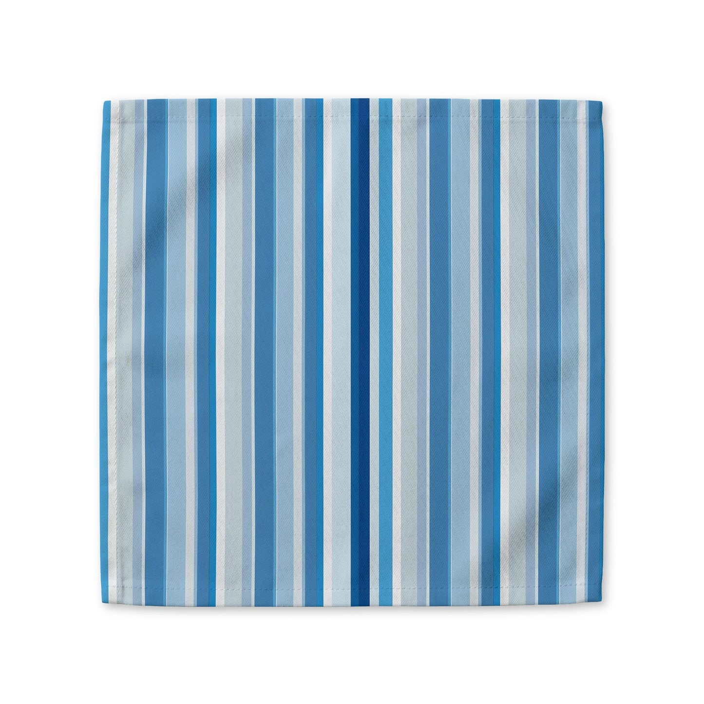 Shades of Light Blue Stripes cotton twill napkin