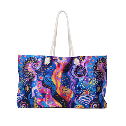 Purple Craziness Weekender Bag - Travel in Style - Embrace Your Vibrant Side!