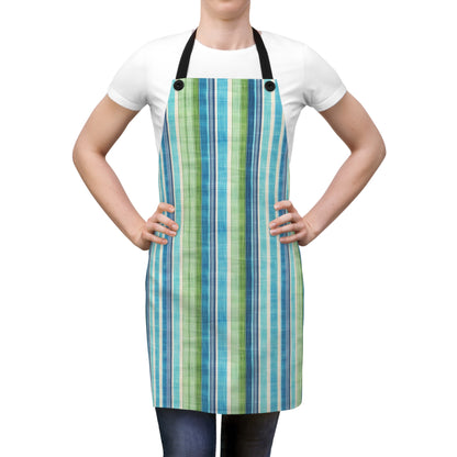 Ocean Whisper Stripes Adult Apron