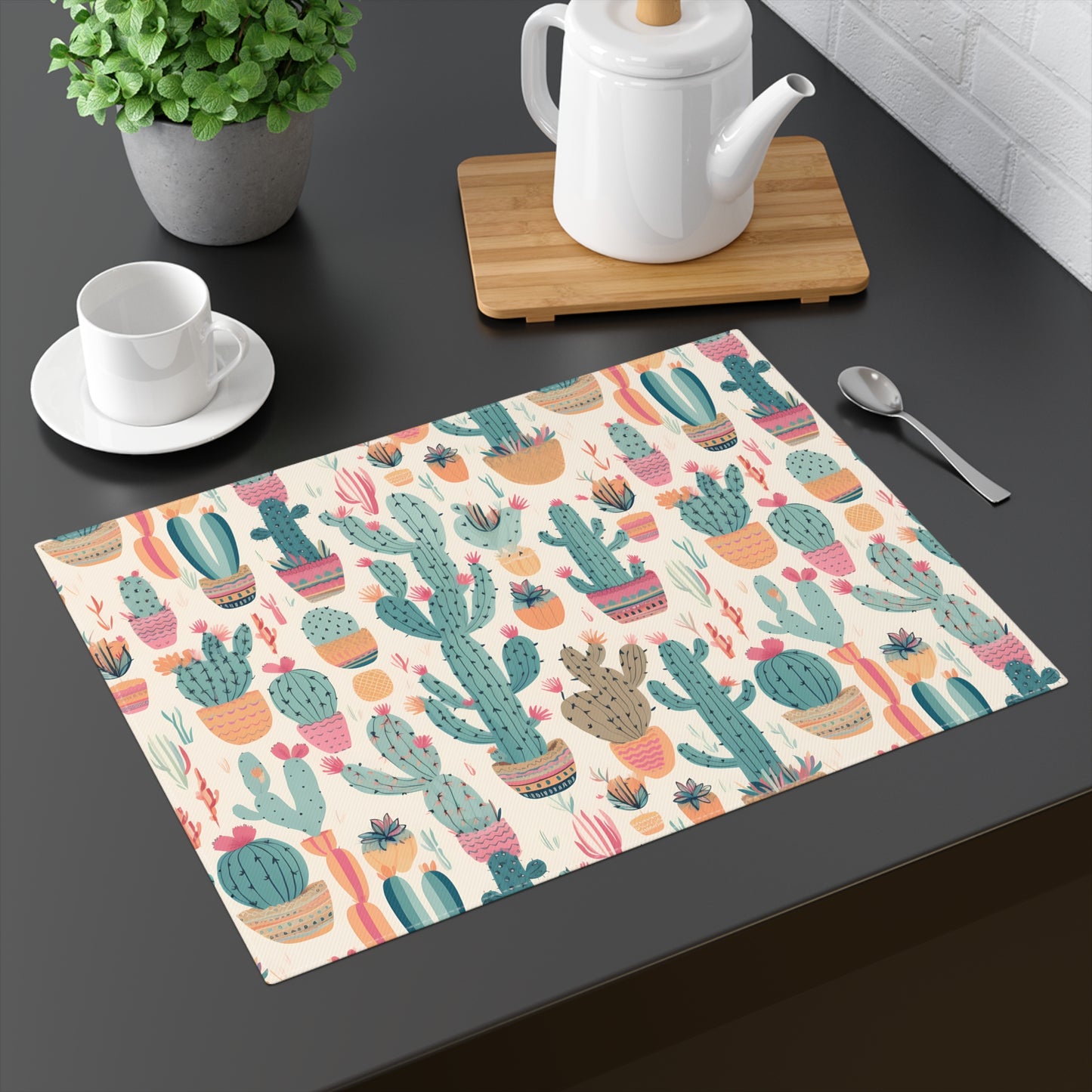 Desert Bloom Boom Placemat - 18" x 14".