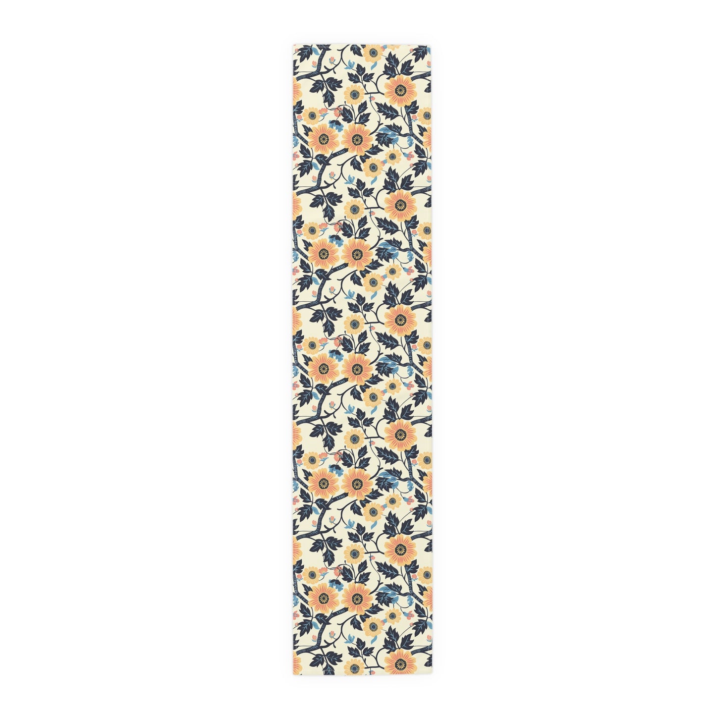 Golden Vine Tapestry Table Runner - Cotton Twill - Available in 2 sizes: 16" x 72" and 16" x 90".