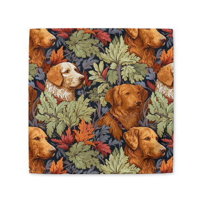 Classic English Dog Tapestry napkin, 10 inch cocktail size, product mockup